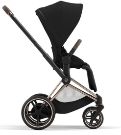 Cybex ePriam 2 Electronic Assist Stroller (One Box) - Rose Gold / Brown / Deep Black
