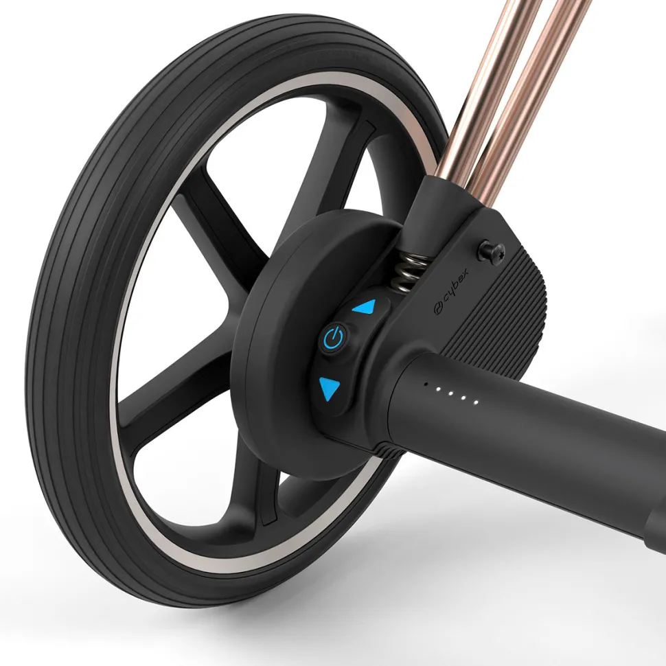 Cybex ePriam 2 Electronic Assist Stroller (One Box) - Rose Gold / Brown / Deep Black