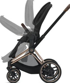 Cybex ePriam Electronic Assist Stroller - Rose Gold/Manhattan Grey