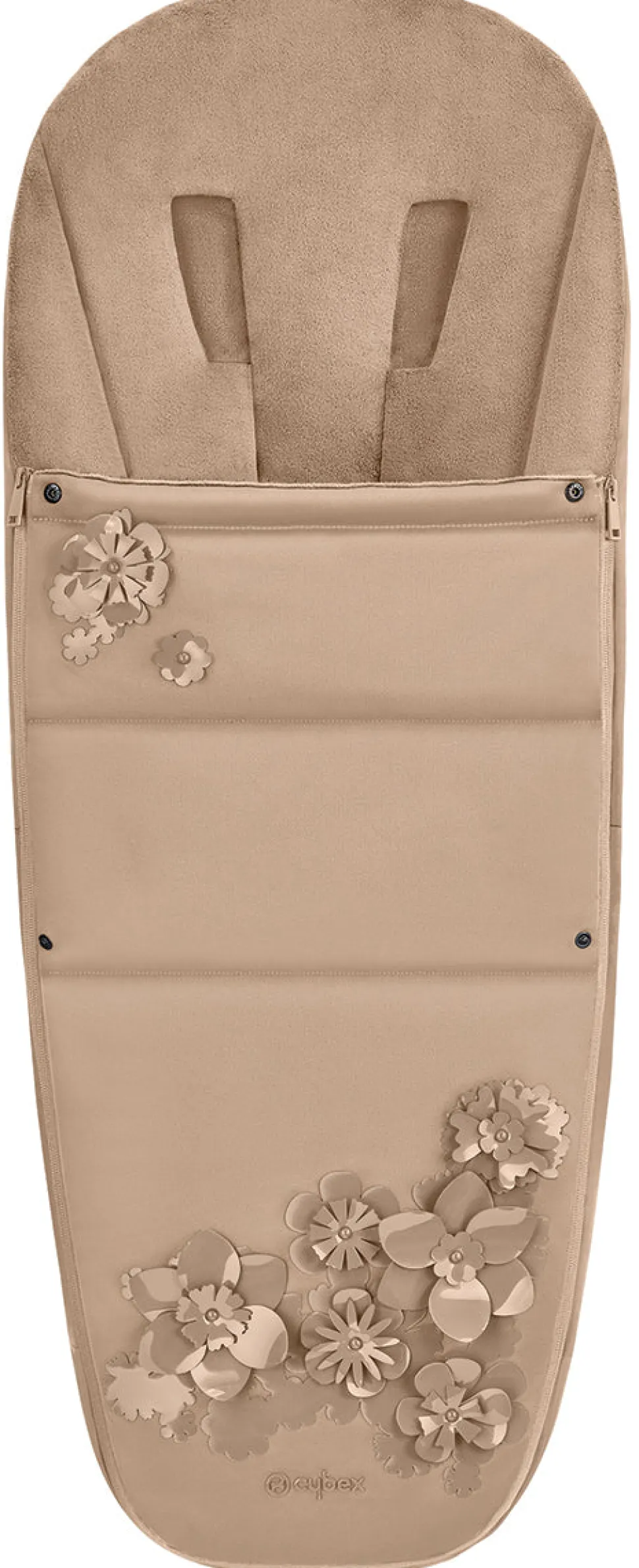 Cybex Footmuff - Simply Flowers - Nude Beige