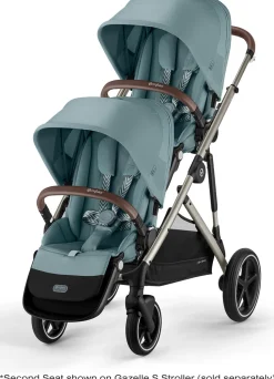 Cybex Gazelle S Second Seat - Taupe Frame / Sky Blue