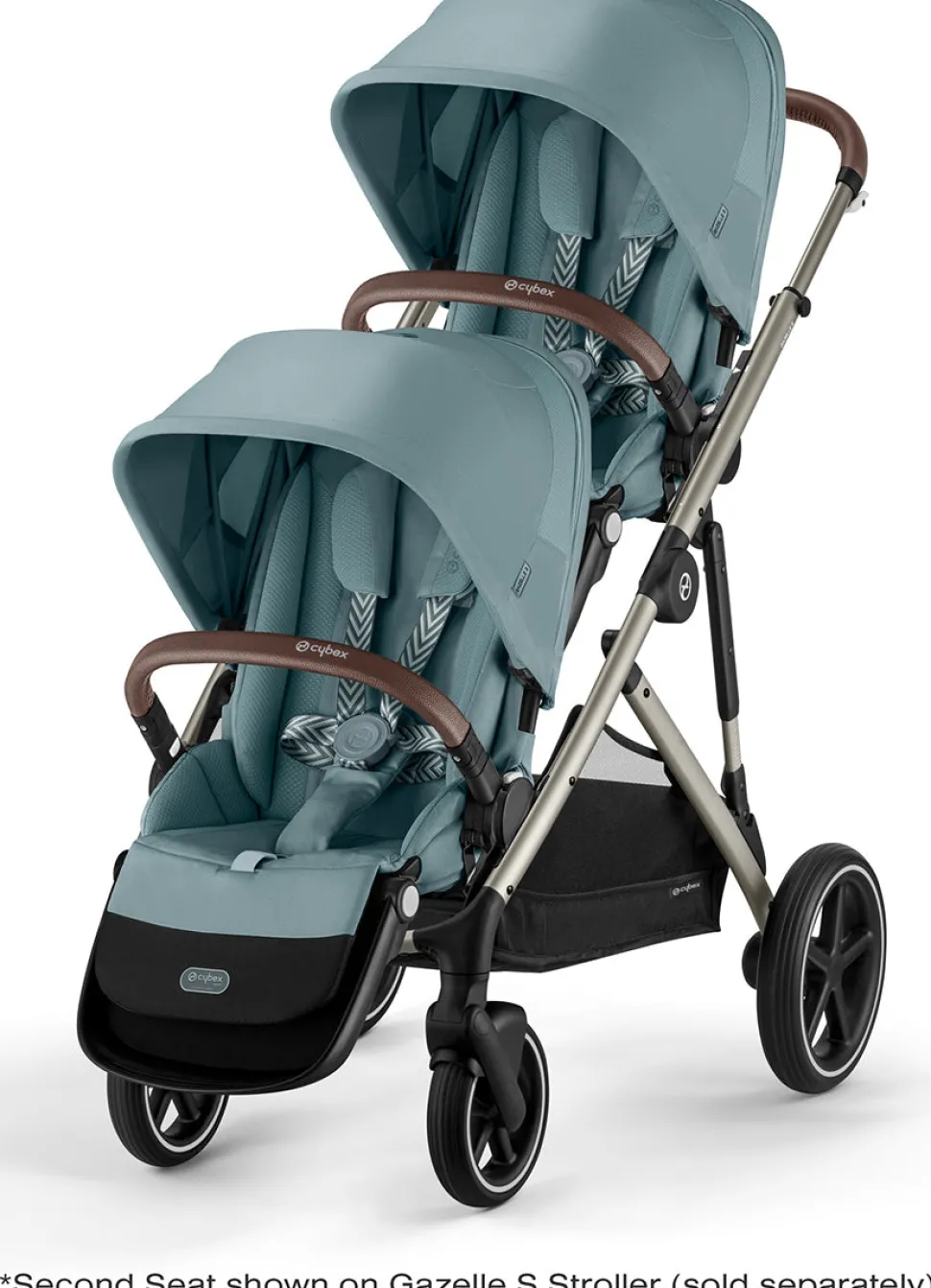 Cybex Gazelle S Second Seat - Taupe Frame / Sky Blue