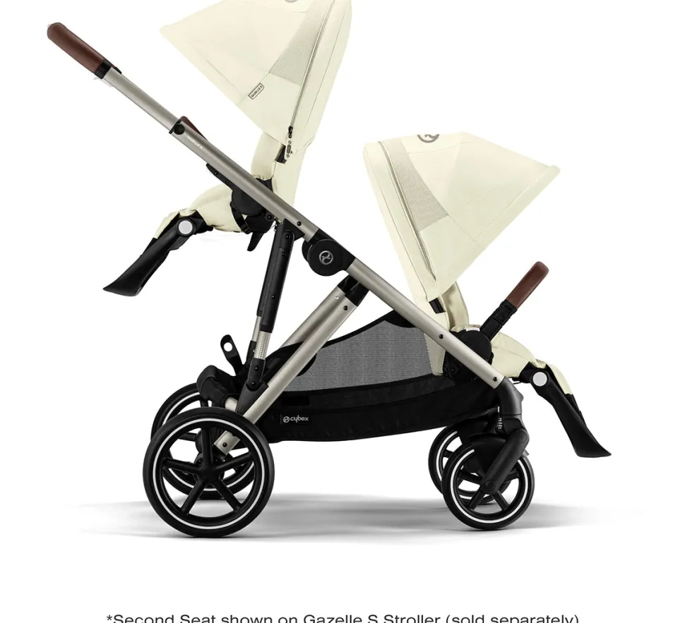 Cybex Gazelle S Second Seat - Taupe Frame / Seashell Beige