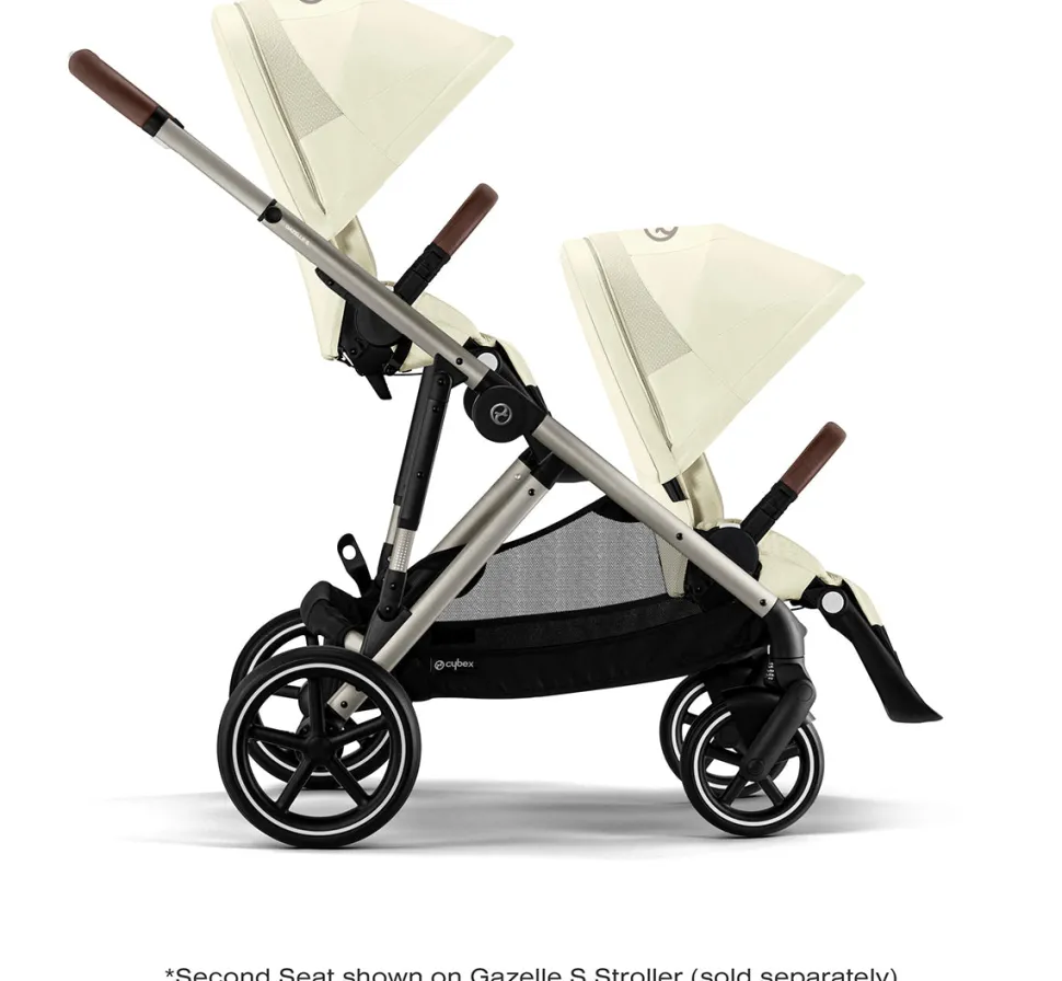 Cybex Gazelle S Second Seat - Taupe Frame / Seashell Beige