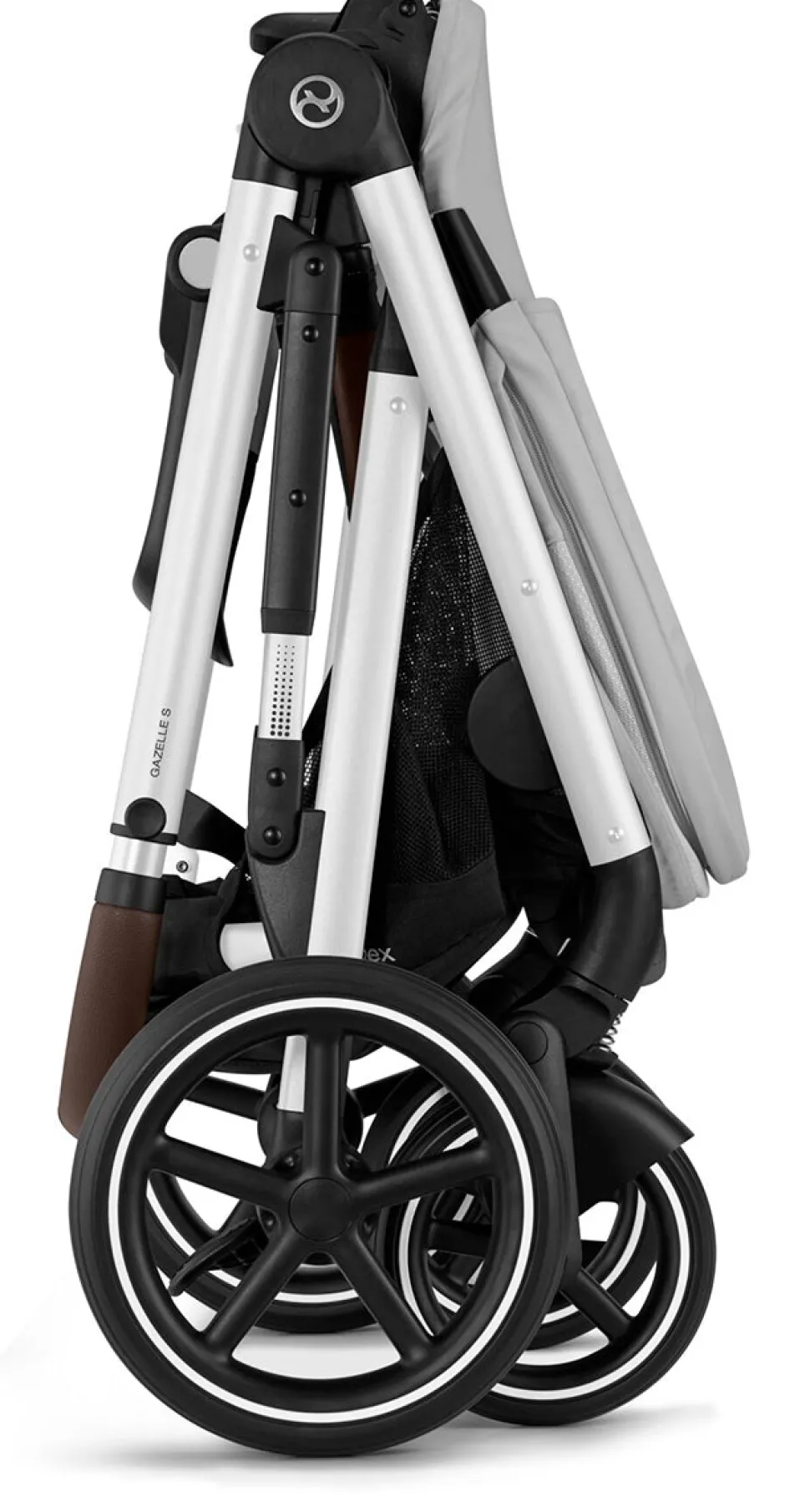 Cybex Gazelle S Single-to-Double Stroller - Silver Frame / Lava Grey