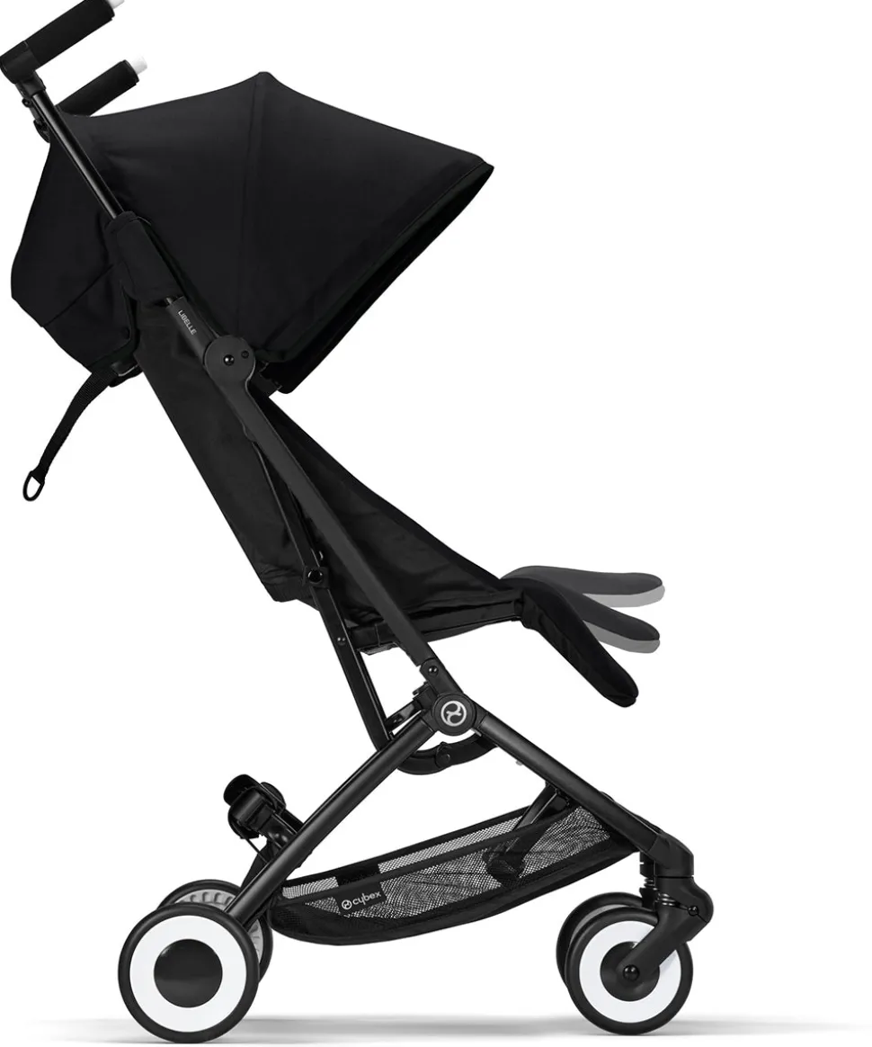 Cybex Libelle 2 Compact Stroller (WITHOUT 1 Pull Harness) - Moon Black