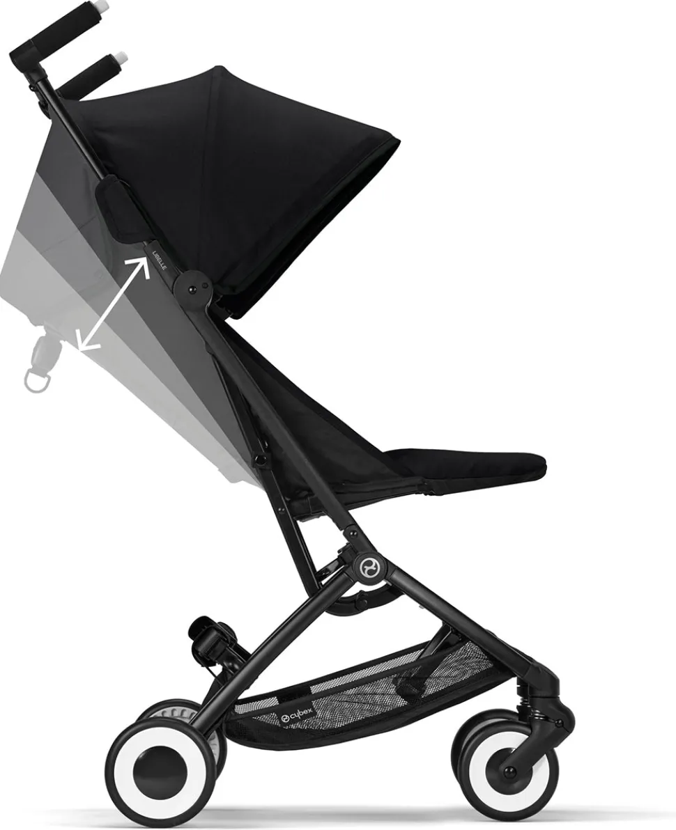 Cybex Libelle 2 Compact Stroller (WITHOUT 1 Pull Harness) - Moon Black