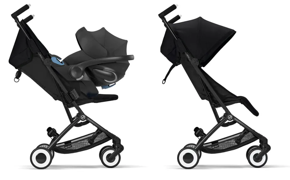 Cybex Libelle 2 Compact Stroller (WITHOUT 1 Pull Harness) - Moon Black