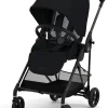 Cybex Melio Carbon 3 Compact Stroller - Moon Black