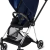Cybex Mios 2 Complete Stroller - Chrome/Black/Indigo Blue