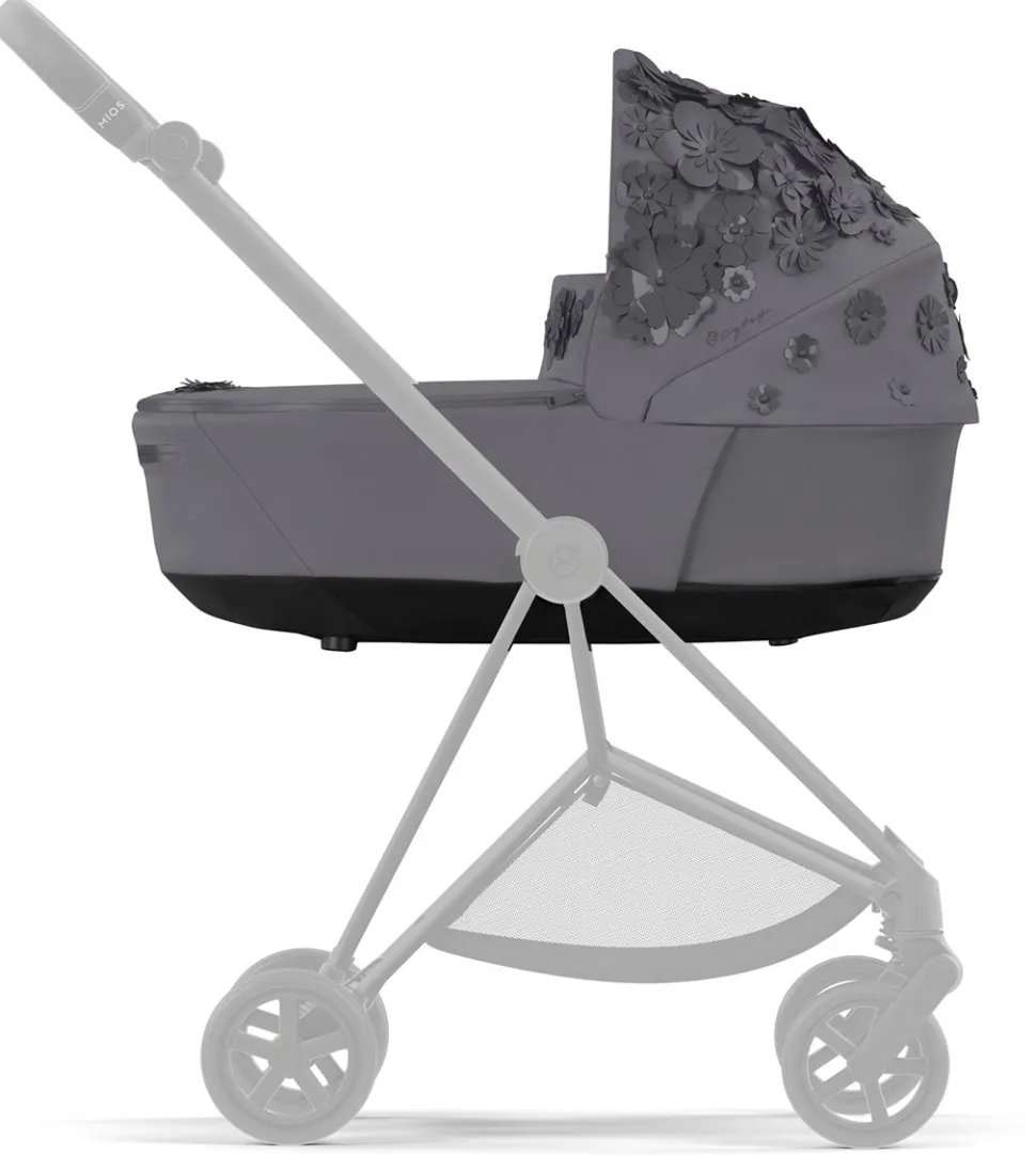 Cybex Mios 3 Lux Carry Cot - Simply Flowers Dream Grey