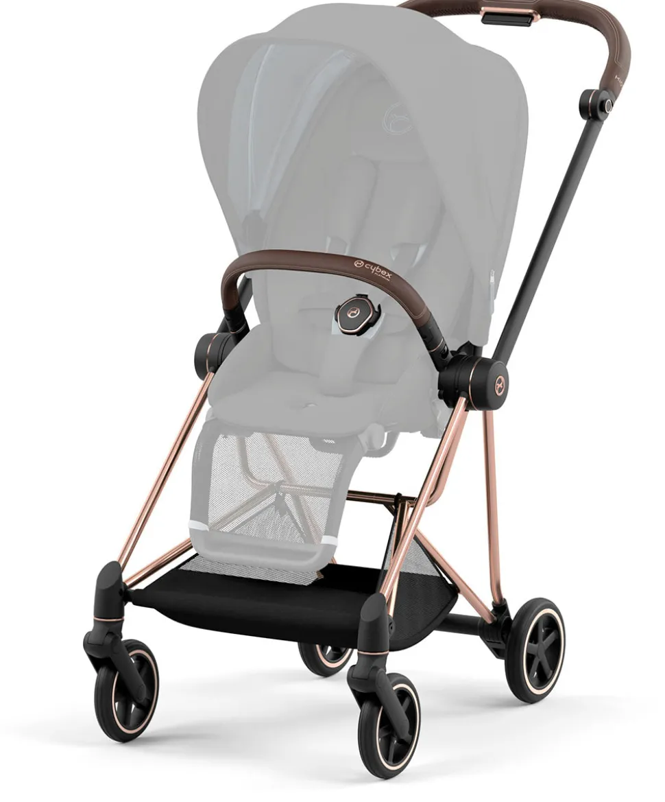 Cybex Mios 3 Stroller Frame - Rose Gold / Brown