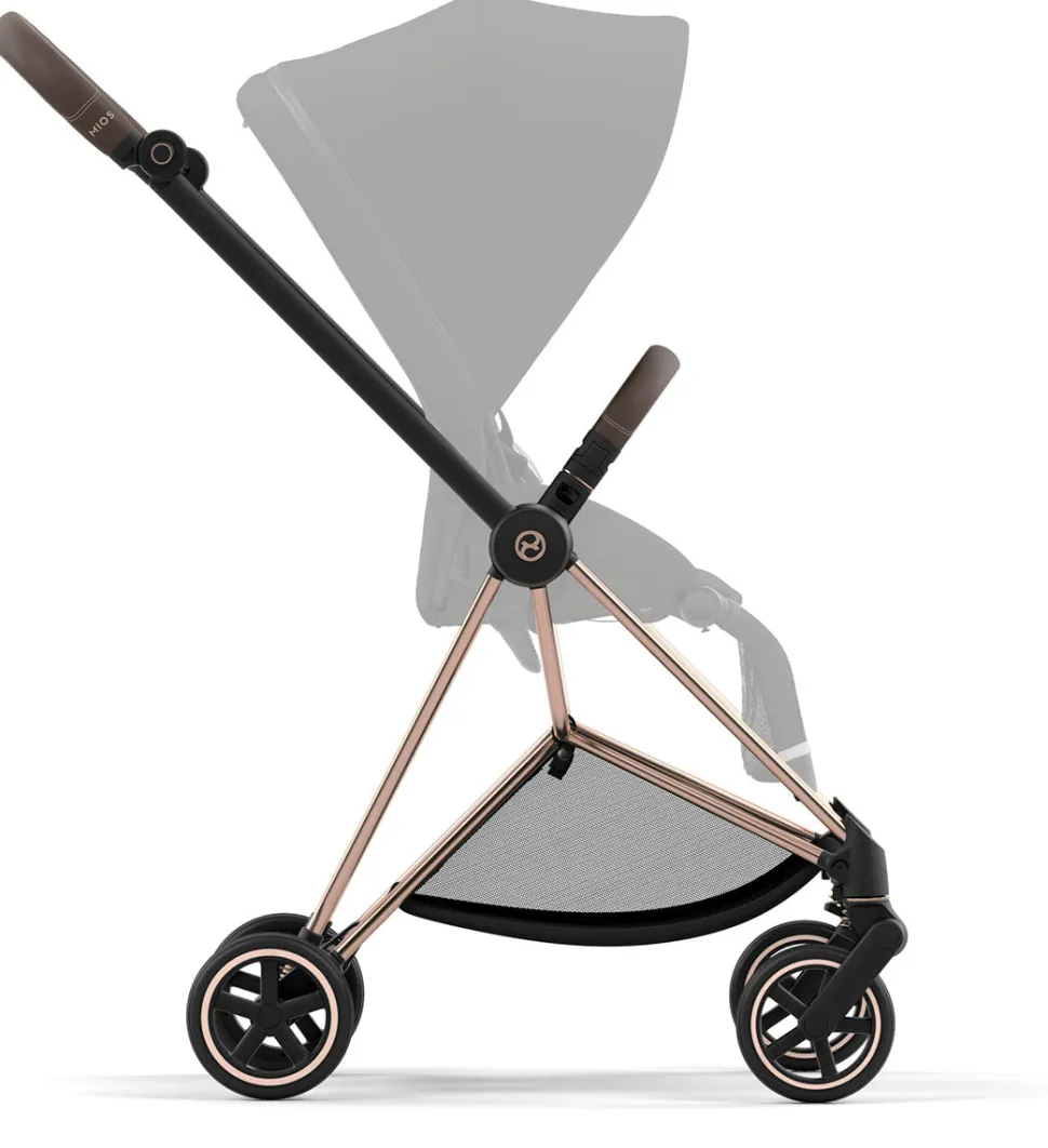 Cybex Mios 3 Stroller Frame - Rose Gold / Brown