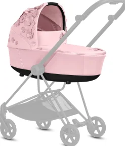 Cybex Mios Lux Carry Cot - Simply Flowers - Pale Blush