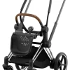 Cybex OPEN BOX ePriam 2 Electronic Assist Stroller Frame - Chrome / Brown