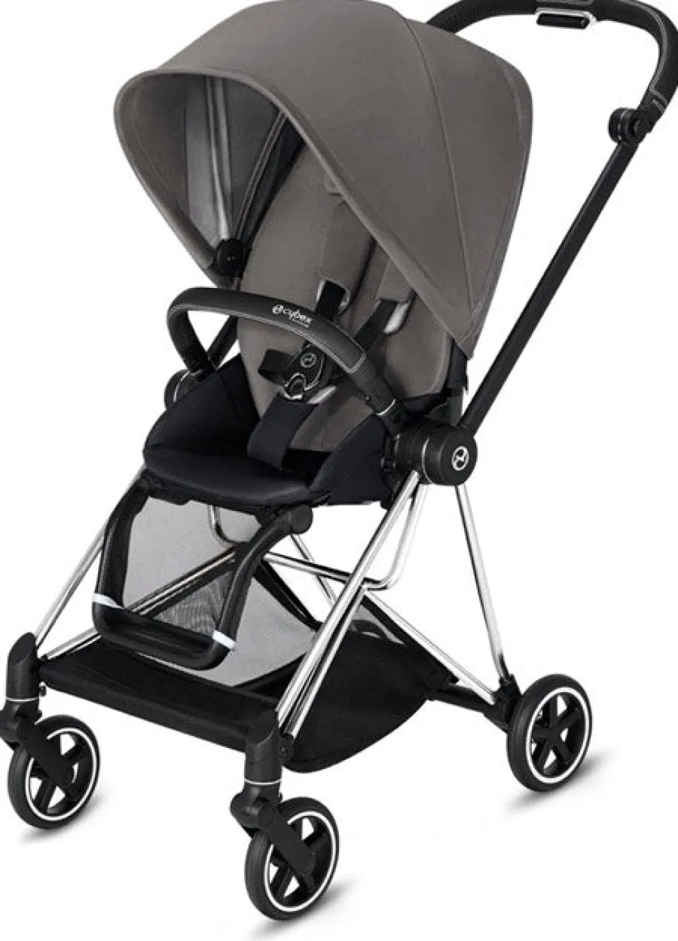 Cybex OPEN BOX Mios 2 Complete Stroller - Chrome/Black/Manhattan Grey