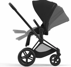 Cybex Priam 4 + Cloud G Lux SensorSafe Travel System Bundle - Chrome / Black / Nautical Blue / Moon Black