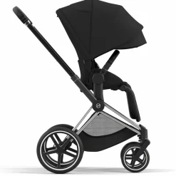 Cybex Priam 4 + Cloud G Lux SensorSafe Travel System Bundle - Chrome / Black / Nautical Blue / Moon Black