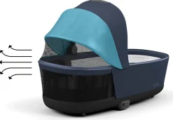 Cybex Priam 4 / ePriam 2 Lux Carry Cot - Conscious Dark Navy