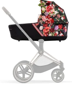 Cybex Priam 4 / ePriam 2 Lux Carry Cot - Spring Blossom Dark