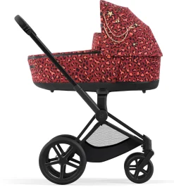 Cybex Priam 4 Complete Stroller with Lux Bassinet Bundle - Rockstar by Alec Voelkel