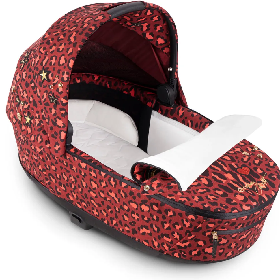 Cybex Priam 4 Complete Stroller with Lux Bassinet Bundle - Rockstar by Alec Voelkel
