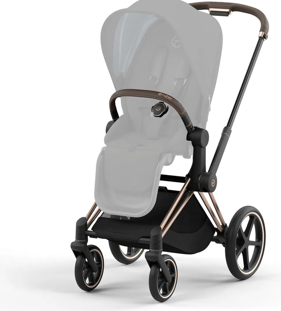 Cybex Priam 4 Stroller Frame - Rose Gold / Brown