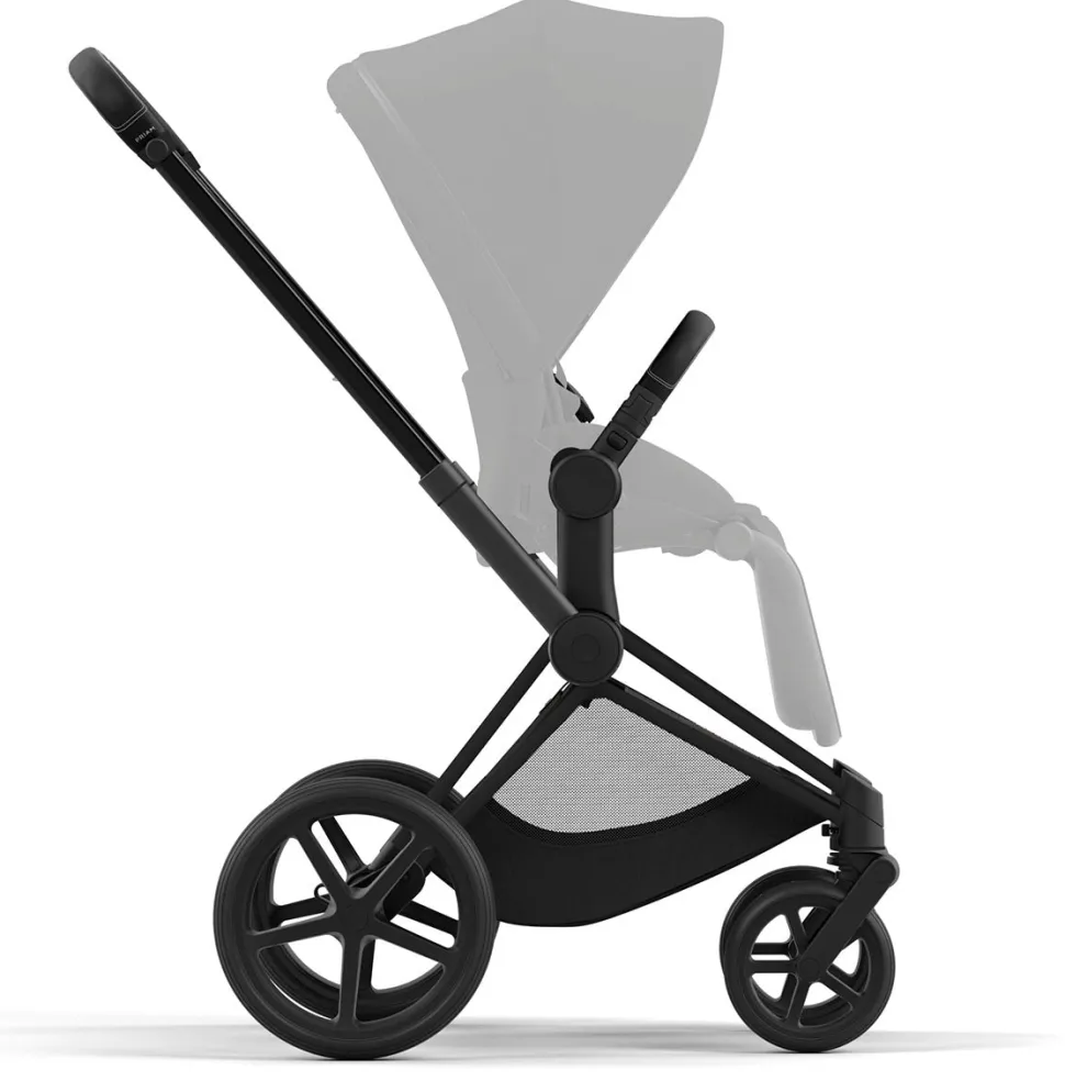 Cybex Priam 4 Stroller Frame - Matte Black / Black