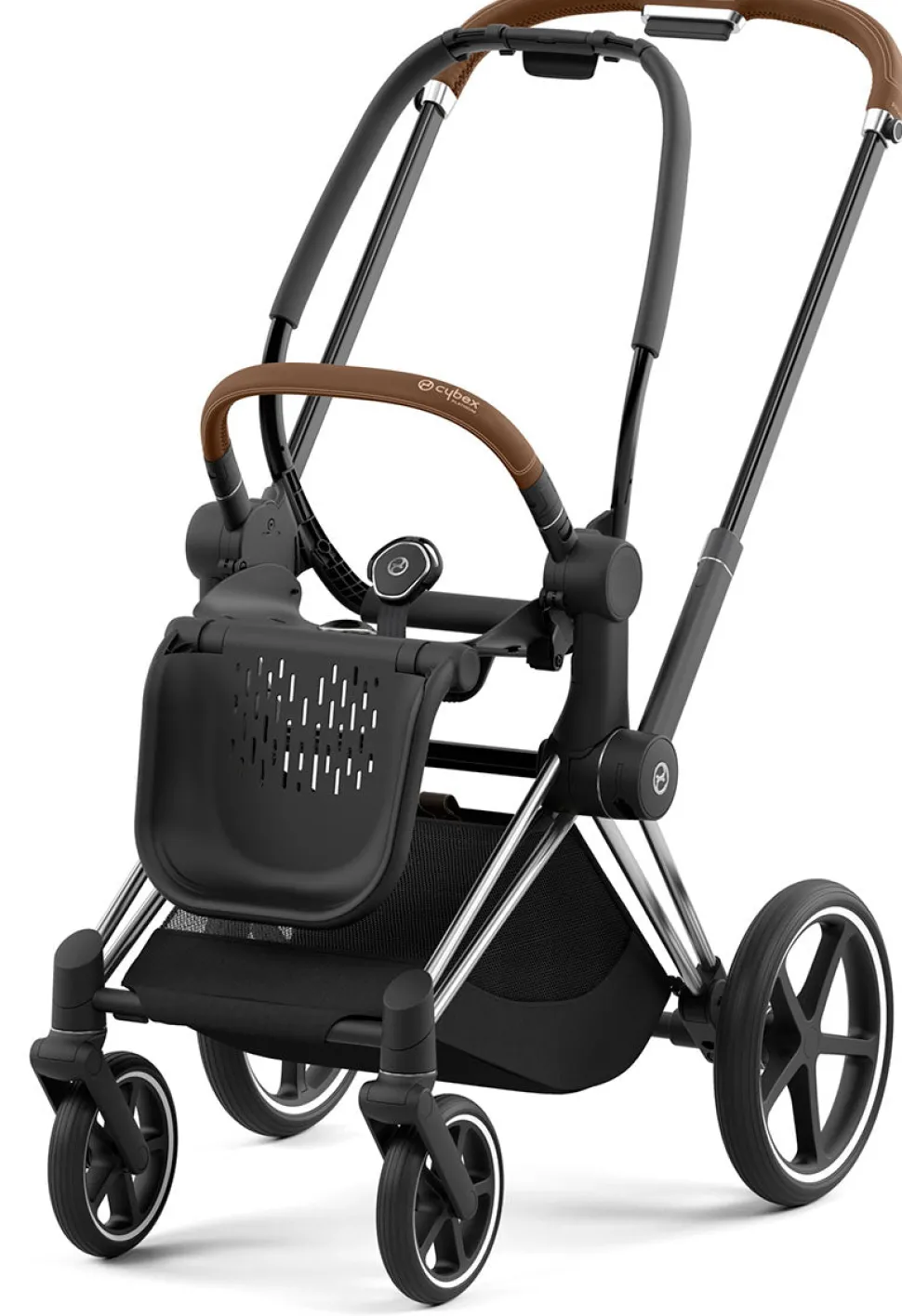Cybex Priam 4 Stroller Frame - Chrome / Brown