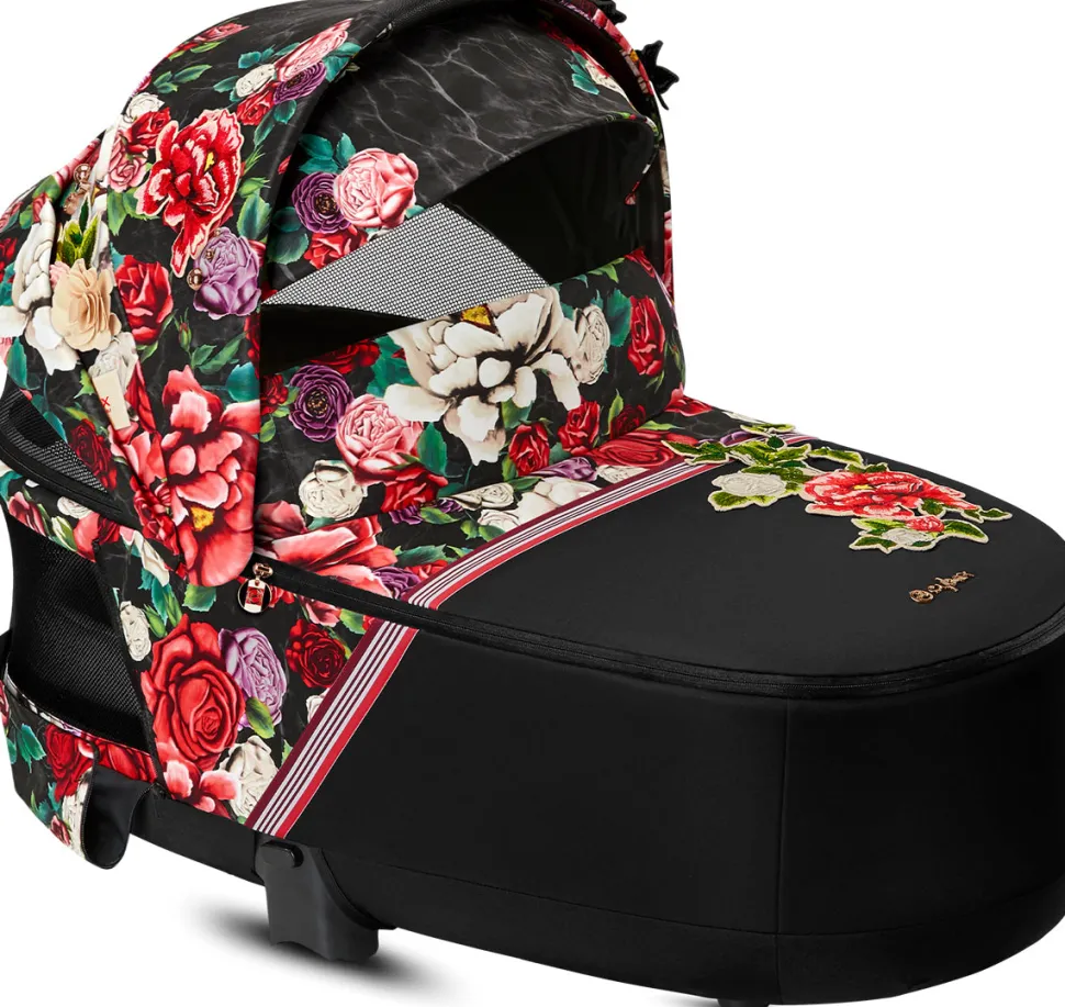 Cybex Priam Lux Carry Cot - Spring Blossom Dark