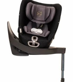 CYBEX Sirona S Rotating Convertible Car Seat with Load Leg and with SensorSafe - Premium Black