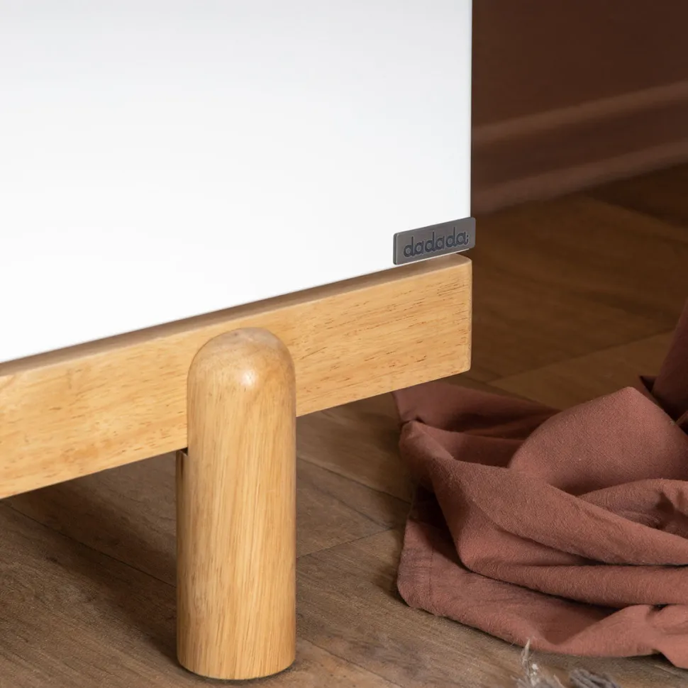 dadada Bliss 6-Drawer Dresser - White / Natural