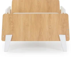 dadada Fun Bed, Twin Size - White / Red Oak (2 Boxes)