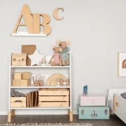 dadada Muse Bookshelf - White / Natural