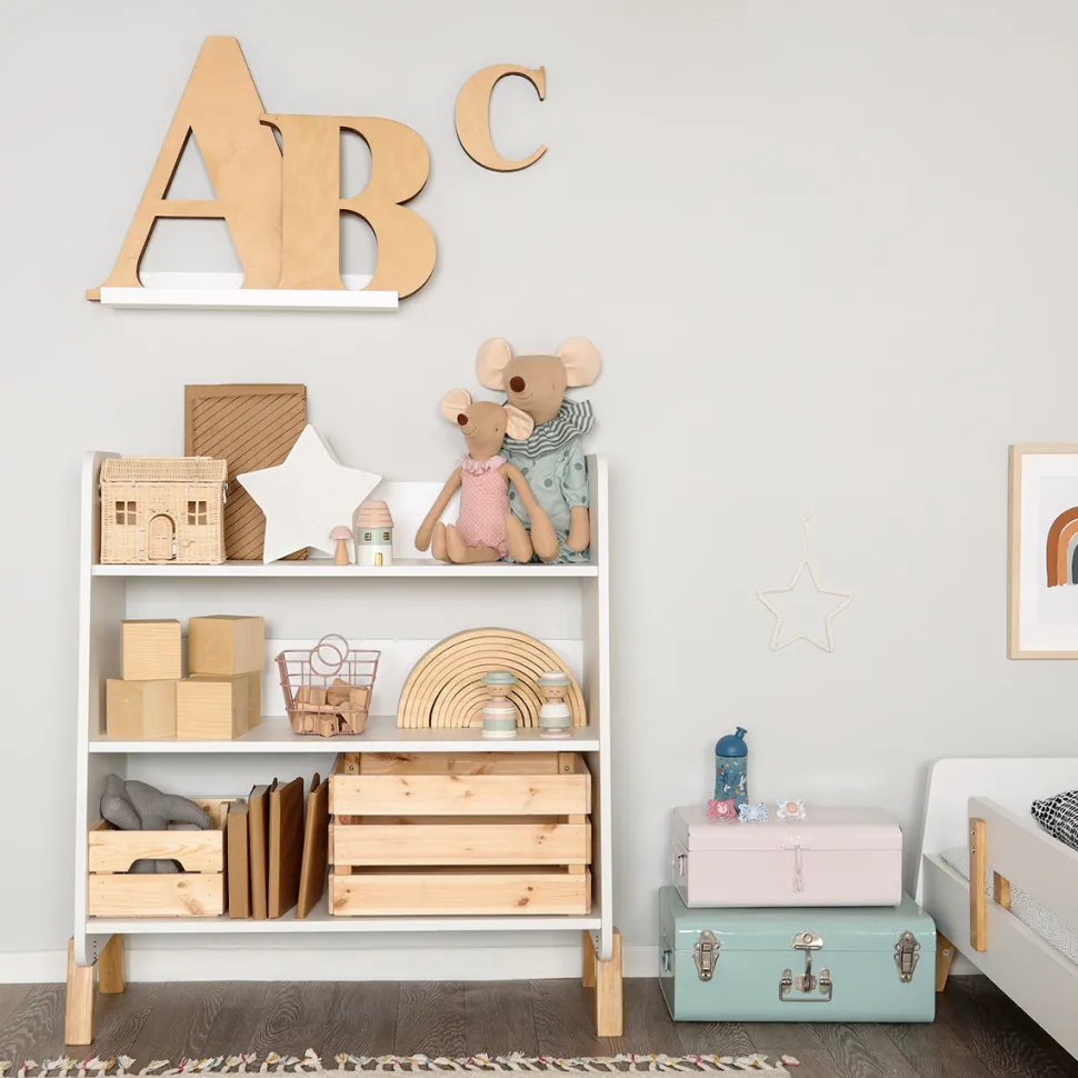 dadada Muse Bookshelf - White / Natural