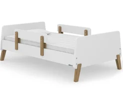 dadada Muse Toddler Bed - White/Natural