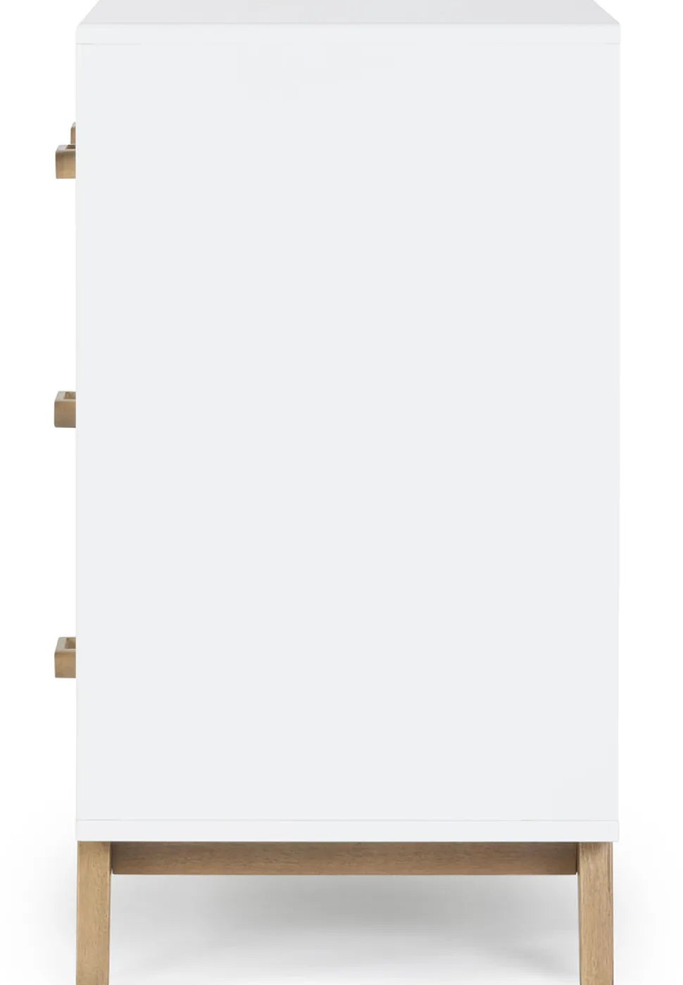 dadada Soho 5-Drawer Dresser - White / Walnut
