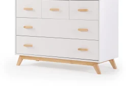 dadada Soho 5-Drawer Dresser - White / Natural