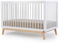 dadada Soho 3-in-1 Convertible Crib - White/Natural