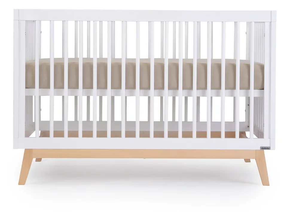 dadada Soho 3-in-1 Convertible Crib - White/Natural