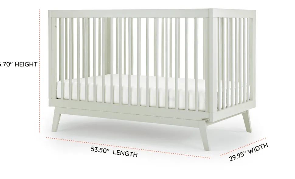 dadada Soho 3-in-1 Convertible Crib - Sage