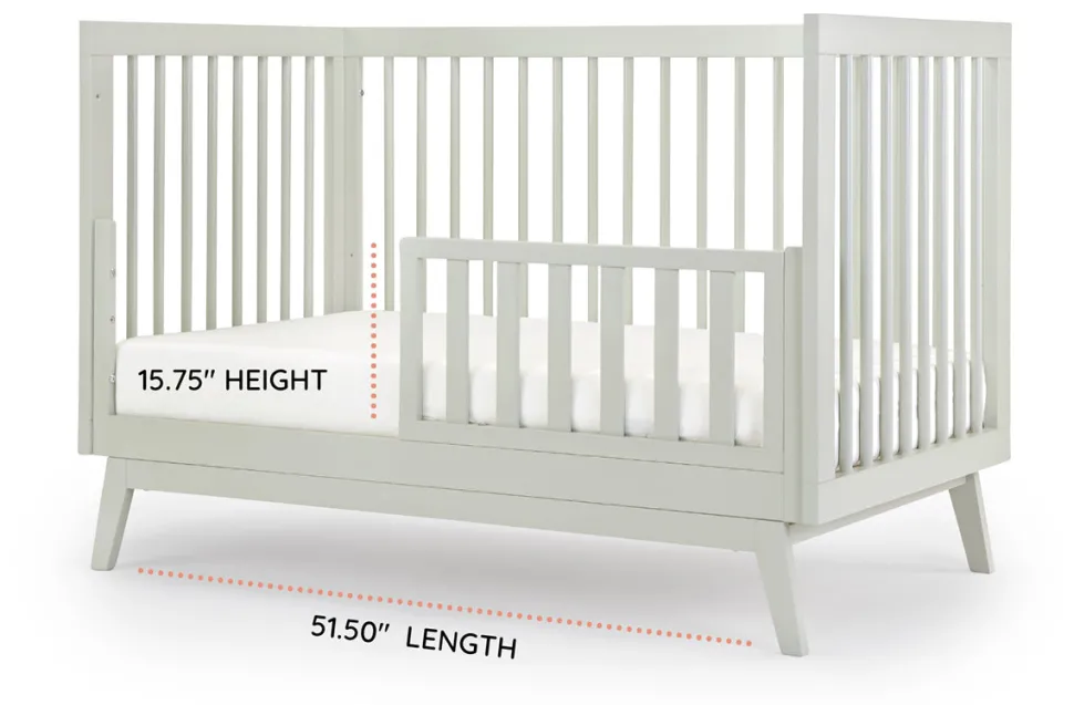 dadada Soho 3-in-1 Convertible Crib - Sage