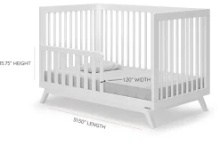 dadada Soho 3-in-1 Convertible Crib - White