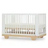 dadada Spirit 8-in-1 Convertible Crib - White / Natural