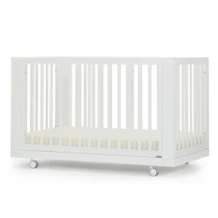 dadada Spirit 8-in-1 Convertible Crib - White / Natural