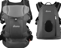 Diono Carus Complete 4-in-1 Baby Carrier + Detachable Backpack - Light Grey