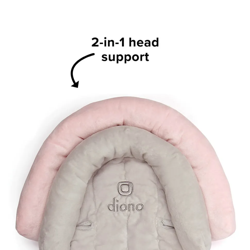 Diono Cuddle Soft 2-in-1 Head Support - Gray / Pink