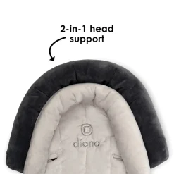 Diono Cuddle Soft, 2-in-1 Head Support, Grey/Arctic