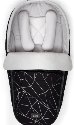 Diono Newborn Pod Footmuff - Black Platinum