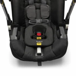 Doona+ Infant Car Seat & Stroller + SensAlert Pad Bundle - Midnight